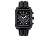 Andrew Marc Men`s Club Patrol Black Case With Black Strap Chronograph Watch