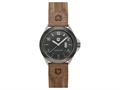 Andrew Marc Men`s Heritage Roadside Stainless Steel Case With Brown Strap 3-Hand Date Watch