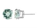 5mm Round Aquamarine Stud Earrings - Blue