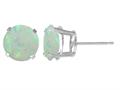 5mm Round Stud Opal Earrings