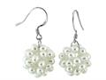 5mm White Cultured Freshwater Pearl Fishhook Earrings