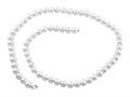 7.5-8.00mm Cultured Freshwater White Potato Pearls 18 Inch Necklace