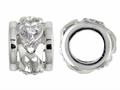 Storywheel® Created White Sapphire Bead / Charm