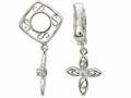 Storywheel® Diamond Cross Dangle Bead / Charm