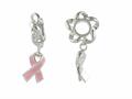 Storywheel® Enamel Pink Ribbon Dangle Bead / Charm