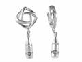 Storywheel® Created White Sapphire Bottle Dangle Bead / Charm