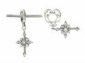 Storywheel® Diamond Cross Dangle Bead / Charm