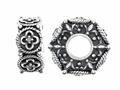 Storywheel® Flower Pattern Diamonds Bead / Charm