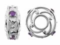 Storywheel® Hearts And Amethyst (Valentines Day) Bead / Charm