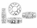 Storywheel® Created White Sapphire Congratulation Bead / Charm