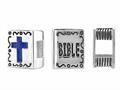 Storywheel® Bible Blue Enamel Cross Bead / Charm