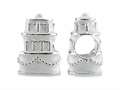 Storywheel® Wedding Cake White Enamel Bead / Charm