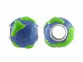 Storywheel® Blue and Green Enamel Globe Bead / Charm