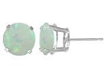 5mm Round Stud Opal Earrings