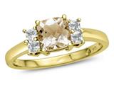 Genuine Morganite (Yellow Gold)