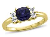 Created Sapphire (Yellow Gold)