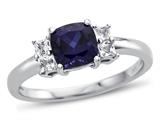 Created Sapphire (Sterling Silver)