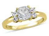 White Topaz (Yellow Gold)