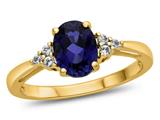 Created Blue Sapphire (Yellow Gold)