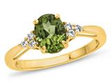 Peridot (Yellow Gold)