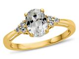 White Topaz (Yellow Gold)