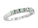 2.5mm Opal And Diamond Band Ring