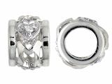 Storywheel® Created White Sapphire Bead / Charm