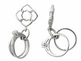 Storywheel® Created White Sapphire Bridal Ring Dangle Bead / Charm