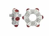 Storywheel® Cab Garnet Ring Bead / Charm