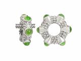 Storywheel® Cab Peridot Ring Bead / Charm