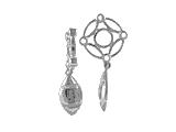 Storywheel® Created White Sapphire Football Bead / Charm