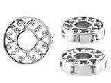 Storywheel® Created White Sapphire Charity Bead / Charm