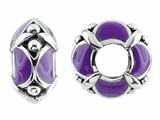 Storywheel® Purple Enamel Bead / Charm