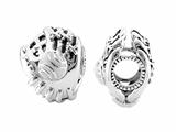 Storywheel® White Enamel Baseball Glove Bead / Charm