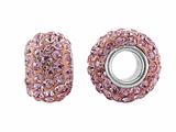 Storywheel® Light Pink Crystal Bead / Charm