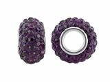 Storywheel® Dark Purple Crystal Bead / Charm
