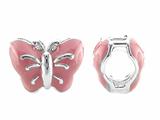 Storywheel® Butterfly Pink Enamel Bead / Charm