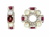 Storywheel® Garnet And Pearl Bead / Charm