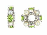 Storywheel® Peridot And Pearl Bead / Charm