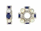 Storywheel® Sapphire And Pearl Bead / Charm
