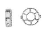 Storywheel® Created White Sapphire Bead / Charm
