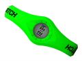 Enerwatch by Pixelmoda Power Silicone Watch Green With White Medium Large Size