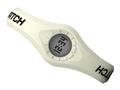 Enerwatch by Pixelmoda Power Silicone Watch White With Black Letters Medium Size