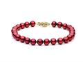 Cranberry Fresh Water Pearl Bracelet 6.5-7 mm each