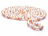 60 inch Multicolor Fresh Water Pearl Rope 7-8 mm each