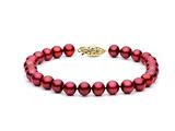 Cranberry Fresh Water Pearl Bracelet 6.5-7 mm each