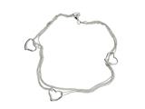 9 Inches 3 Hearts Ankle Bracelet