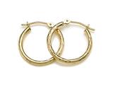 12 mm 14kt Yellow Gold Gold Hoop Earrings