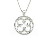 925 Sterling Silver Floral Pendant / Neckalce