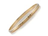 18K Yellow Gold Plated Silver Bangle